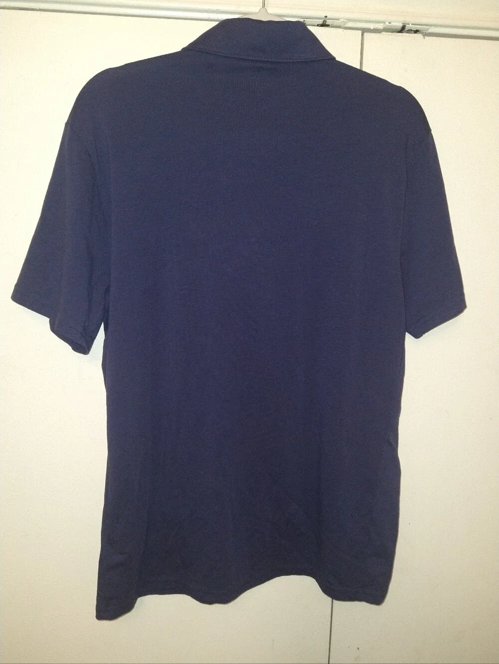 J Crew Performance Blue Cotton Blend Short Sleeve Polo Shirt Men's sz Medium.